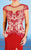 MNM Couture - 0129W Embellished Illusion Jewel Long Gown with Slit In Red