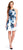 Adrianna Papell - 13263070 Halter Palm Print Flare Dress in Blue and Multi-Color