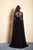 Saiid Kobeisy - Pre-Fall19-01 High Neck A-line Gown With Long Sleeves In Black