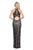 Decode 1.8 - 184400 Sequined Halter Dress with Back Cutouts In Black and Pink