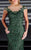 MNM Couture - 0295 Embellished Illusion Cap Sleeve Gown In Green