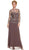 Sheer Lace Jewel Neck A-line Long Formal Dress