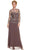 Nox Anabel - 5096 Sheer Lace Jewel Neck A-line Long Formal Dress