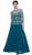 Nox Anabel - 5096 Sheer Lace Jewel Neck A-line Long Formal Dress