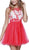 Nox Anabel - 6040 Embroidered Illusion Neck Dress