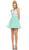Nox Anabel - 6040 Embroidered Illusion Neck Dress