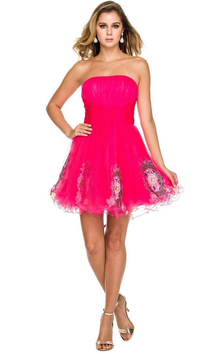 Ruched A-Line Dress