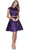 Bejeweled Jewel Neck Dress