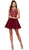 Floral Illusion Bateau Neck Dress