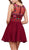 Nox Anabel - 6239 Floral Illusion Bateau Neck Dress
