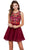 Floral Illusion Bateau Neck Dress