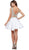 Two-Piece Bejeweled V-Neck Dress