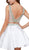 Two-Piece Bejeweled V-Neck Dress