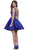 Two-Piece Bejeweled V-Neck Dress