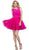 Sleeveless Ruffled Lace Hemmed Cocktail Dress
