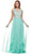 Illusion Jewel Neck A-line Dress