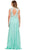 Illusion Jewel Neck A-line Dress