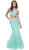 Nox Anabel - 8156 Embellished Halter Crop-Top Two Piece Evening Gown