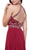 Sleeveless Beaded Halter Neck Long A-line Dress