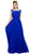Nox Anabel - 8314 Elegant Lace Bodice Scoop Back Chiffon A-Line Evening Gown