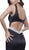 Sleeveless Beaded Waist Trumpet Evening Gown