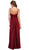 V-Neck Satin Long Evening Gown