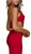 Nox Anabel - A046 Plunging Halter Embellished Sheath Dress