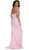 Halter V-neck Beaded Sheath Dress