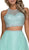 Nox Anabel - G095 Two Piece Beaded Halter Chiffon A-line Dress