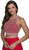Two Piece Beaded Halter Chiffon A-line Dress