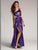 Colors Dress - 0325 Jeweled One Shoulder Sheath Dress In Purple