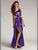 Colors Dress - 0325 Jeweled One Shoulder Sheath Dress In Purple