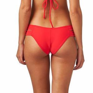 Red Euro Additional Coverage Bikini Bottom
