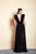 Saiid Kobeisy - Pre-Fall19-03 Ruffled Deep V-neck A-line Dress In Black
