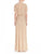 Aidan Mattox - Embellished V-Neck Dress 54468630 in Brown