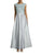 Aidan Mattox - Embellished Long Gown 54470240 in Silver and Blue
