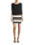 Aidan Mattox - MN1E200746 Chiffon Blouson Dress in Black and White