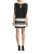 Aidan Mattox - MN1E200746 Chiffon Blouson Dress in Black and White