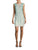 Aidan Mattox - MD1E201103 Vine Motif Illusion Dress in Green and Neutral