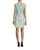 Aidan Mattox - MD1E201103 Vine Motif Illusion Dress in Green and Neutral