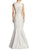 Nero By Jatin Varma - 480073 Ruffle Accented Brocade Gown In Silver