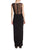 Nero By Jatin Varma - 480122 Asymmetrical Illusion Ruffle Peplum Gown In Black