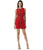 Adrianna Papell - Sleeveless Embellished Lace Dress 41899780 in Red