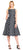 Adrianna Papell - Black and White Polka Dot Tea length Dress 41925310 in Black and White