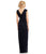 Adrianna Papell - 08G905560 Ruched Bateau Embellished Long Dress in Black