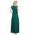 Aidan Mattox - Jewel Neckline Long Lace Dress 151A99610 in Green