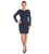 Adrianna Papell - Sequined Mesh Dress 41915670 in Blue
