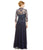 Cachet - Embroidered Long Dress with Bolero 57049 in Blue