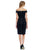 Adrianna Papell - 41913680 Off Shoulder Sheath Knee Length Dress in Black