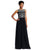 Adrianna Papell - Sequined Bateau Neck Dress 91928840 in Black and White